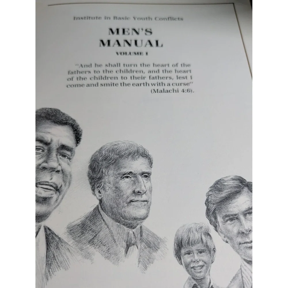 Vintage Men's Manual 3 Vol Set Institute Basic Youth Conflicts HC USA Brown